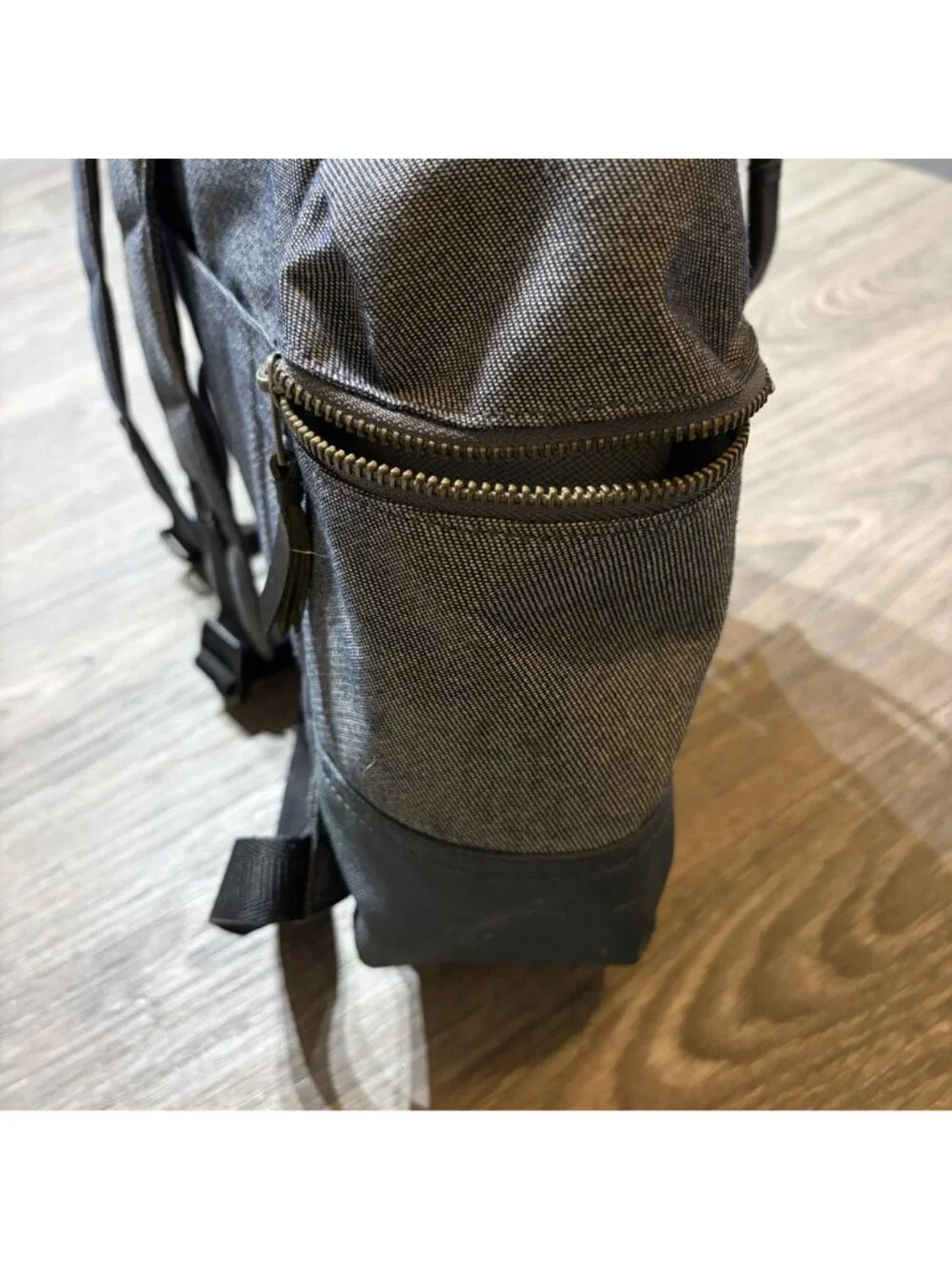 Tumi Alpha Bravo Denim Gray Backpack Multi Compartments Travel Work 61083